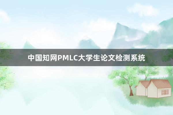 中国知网PMLC大学生论文检测系统